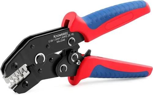 Vista 9 de Kit de herramienta de crimpado Knoweasy para conectores Deutsch DT: Crimpador de barril cerrado y barril abierto, herramienta de extracción