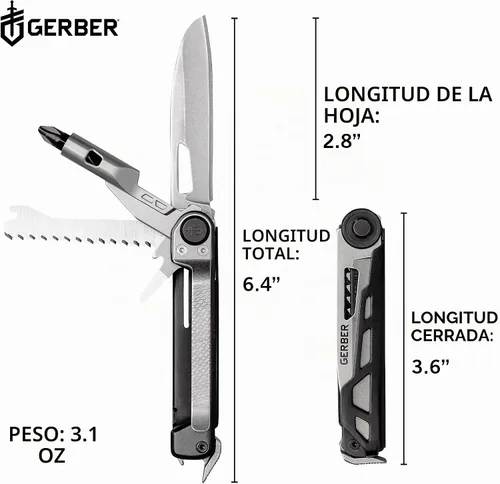 Vista 6 de Gerber Armbar Trade EDC Cuchillo de bolsillo multiherramienta