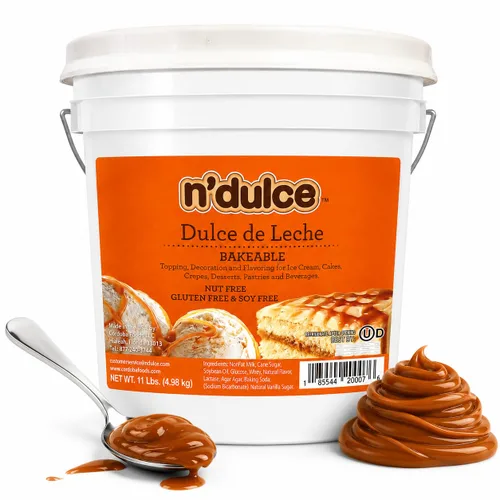 Vista 8 de N'Dulce Dulce de Leche Multiusos Caramelo para café, leche de caramelo, combínalo con café, postres, galletas y helado - 11 libras