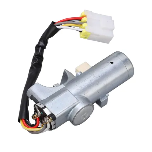 Vista 4 de Aramox Interruptor de arranque de vehículo de coche Cerradura de encendido con cerradura automática de puerta 2 llaves para Navara D22 19972006