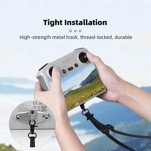 Vista 2 de Correa para el cuello para DJI RC y RC 2, Mini 3 Pro/Air 3 Smart Controller Cordón de nailon compatible con DJI Mini 3 Pro/Air 3 Accesorios