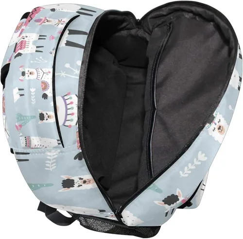 Vista 6 de senya Mochila escolar de piña rosa para estudiantes, adolescentes y niñas, Patrón 2, Mochilas Daypack