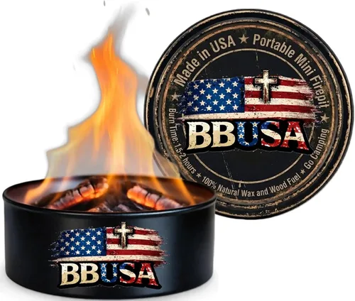 Vista 13 de Campfire in a Can - Made in USA - Portable Mini Fire Pit for Marshmallows & S’Mores - Hiking, Backpacking, Hunting, Fishing & Camping - Tactical