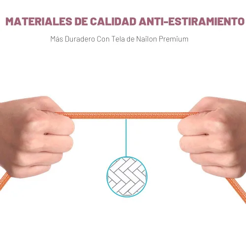 Vista 3 de Cargador de iPhone de 90 grados, cable Lightning USB certificado MFi (paquete de 3 unidades de 6 pies) Cargador de nailon trenzado para iPhone