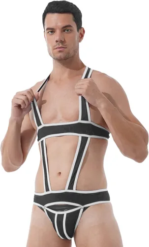 Vista 28 de Jockstrap Lucha Sencillo Bolsa Hebilla Bolsa Leotardo Ropa Interior Arnés Monos