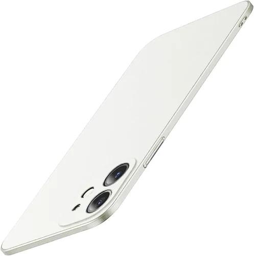 Vista 22 de Casechics Compatible con iPhone, Funda de Lujo Mate de PC Duro Ajuste Delgado Ultra Delgada Ligera Protección de Lente de Cámara Funda Suave a Negro