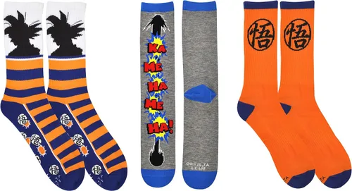 Vista 2 de Dragon Ball Super Socks Gifts 3 pares Dragon Ball Merchandise Cosplay Anime Crew Socks mujeres y hombres