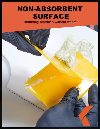 Vista 7 de KREFINISH Esparcidores de Relleno Corporal (3 Tamaños, 15 Piezas) - Esparcidor Plástico Reutilizable Amarillo para Rellenos Automotrices, Masillas