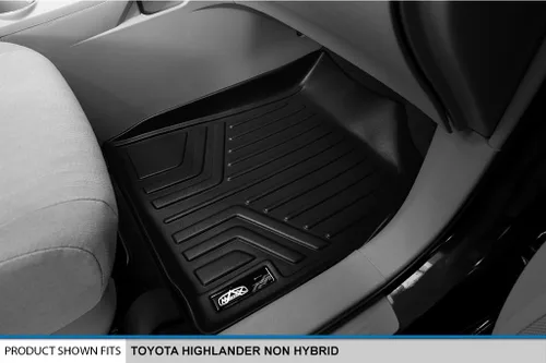 Vista 3 de SMARTLINER Juego de tapetes de ajuste personalizado de 2 filas para 2008-2013 Toyota Highlander