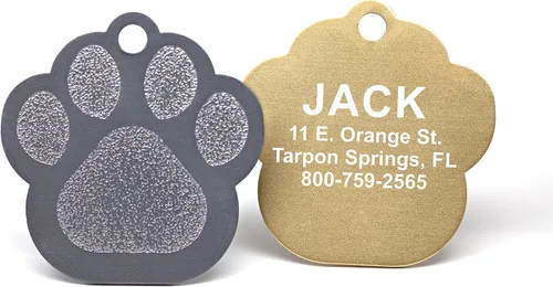 Vista 6 de Providence grabado Aluminio Pet ID Etiquetas para gato y perro
