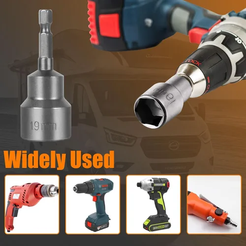 Vista 7 de Adaptador de taladro de tijera de nivelación para rv-Jacks, con herramientas de vástago hexagonal de conexión rápida de 1/4, funciona con todos