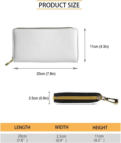 Vista 7 de FOR U DESIGNS Cartera larga con cremallera alrededor de las mujeres de la PU del teléfono del embrague de la tarjeta del, Mariposa estética arco iris