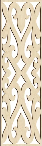 Vista 90 de Keene Paneles de pared decorativos de madera con calado, 9 3/8 pulgadas de ancho x 24 3/8 pulgadas de alto x 1/4 de alto, abedul Birch
