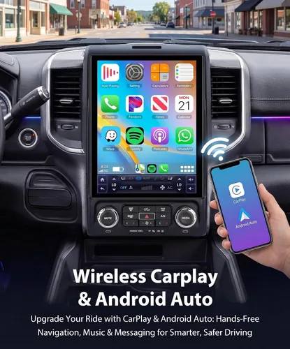 Vista 6 de Radio de coche 8 Core 4G+64G F150 2013-2014, pantalla IPS de 12.1 pulgadas, estéreo Tesla Style F150 con Android 15 Pronóstico meteorológico