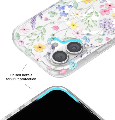 Vista 813 de VELVET CAVIAR Funda para iPhone 15, compatible con MagSafe, probada contra caídas de 10 pies, fundas protectoras de diseño, leopardo color rosa