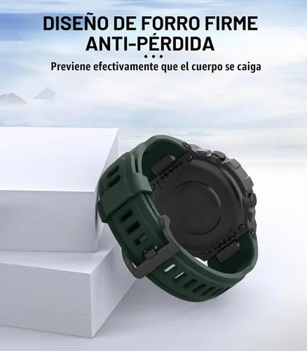 Vista 5 de MoKo Sport Band Compatible with Amazfit T-Rex/T-Rex Pro Verde oliva