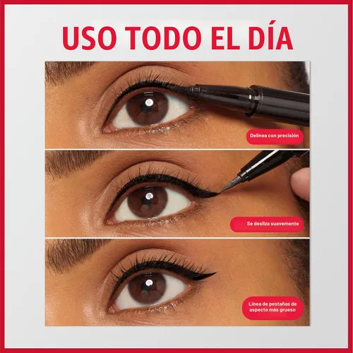 Vista 7 de REVLON ColorStay Lash Serum + Liner, delineador de ojos líquido, 001 negro