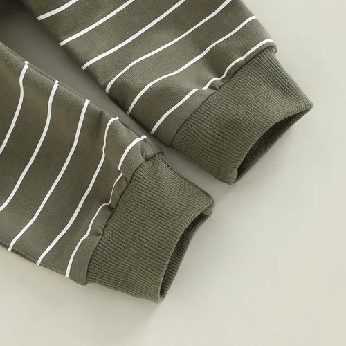 Vista 13 de Conjunto de ropa para niños pequeños, sudadera de retazos, manga larga, pantalones sólidos, para otoño e invierno