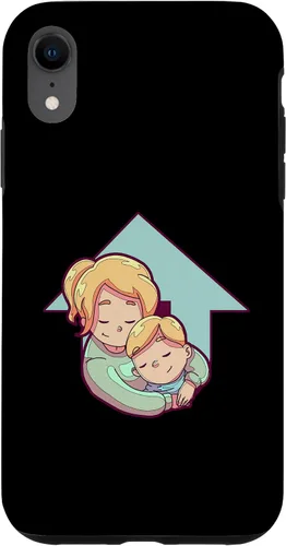 Vista 24 de iPhone 16 Mother And Child Illustration For Kids Case