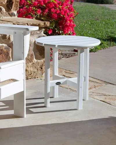 Vista 9 de POLYWOOD Mesa auxiliar redonda de 18" en azul marino