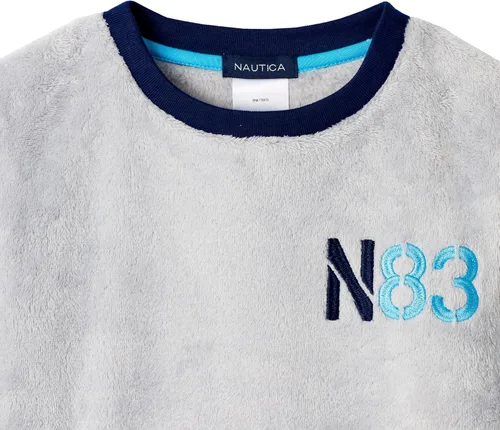 Vista 2 de Nautica Conjunto de 2 piezas de sudadera de forro polar y pantalón de pijama para niños