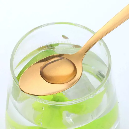 Vista 3 de Cuchara de mango largo, cuchara de té helado, cuchara de café, juego de cucharas de acero inoxidable, cuchara para helado, cuchara larga, cuchara