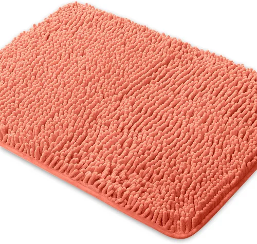 Vista 156 de Yeaban Alfombra de pasillo de baño de 24 x 72 pulgadas, antideslizante, alfombra de baño larga de felpilla gruesa, absorbente y lavable, alfombra