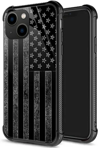 Vista 60 de ZHEGAILIAN Funda para iPhone 14 Pro, protección de grado militar, esquinas a prueba de golpes, funda antiarañazos para iPhone 14 Pro, bandera vieja