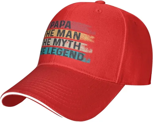 Vista 10 de Papa The Man The Myth The Legend Baseball Cap for Men Women Adjustable Funny Dad Hat