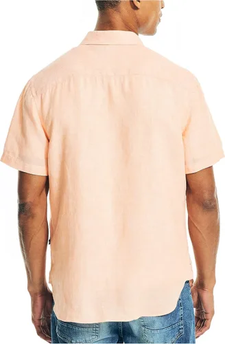 Vista 3 de Nautica Camisa de lino de manga corta para hombre