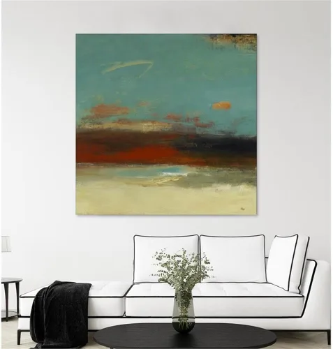 Vista 3 de Giant Art Impresión en lienzo gigante de 84 x 84 pulgadas, diseño de bellas artes, multicolor