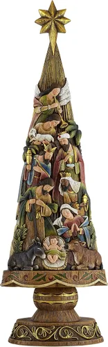 Vista 2 de Figura de Árbol de Navidad de Belén de Avalon Gallery