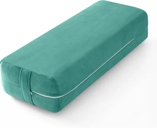 Vista 10 de Wellsin Cojín Rectangular para Yoga Bolster - Almohada de Meditación con Funda de Gamuza Lavable, 27"X10"X5.5
