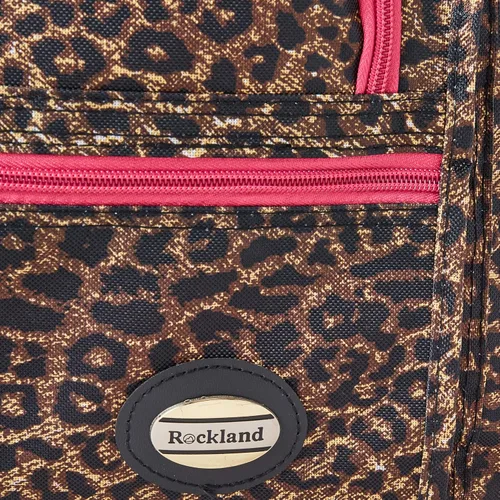 Vista 8 de Valija de viaje con ruedas, de 22 pulgadas, de Rockland, Pink Leopard), PRD322-PINKLEOPARD