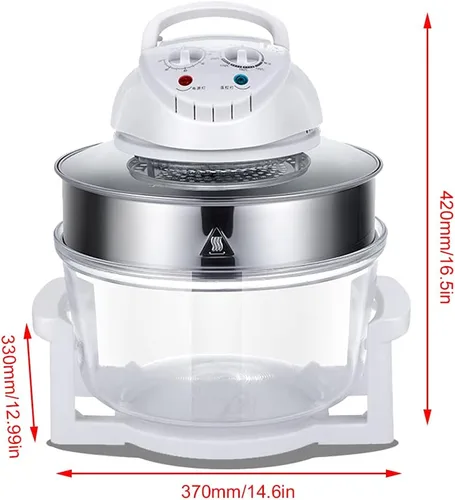 Vista 7 de LYNICESHOP Freidora de aire, cocina eléctrica multifunción infrarroja Turbo freidora de aire horno de convección asador turbo horno de convección