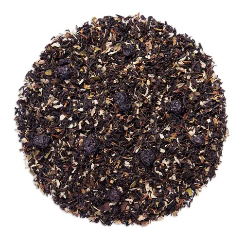 Vista 2 de Davidson's Organics, bayas de grosella negra, té de hojas sueltas, bolsa de 16 onzas