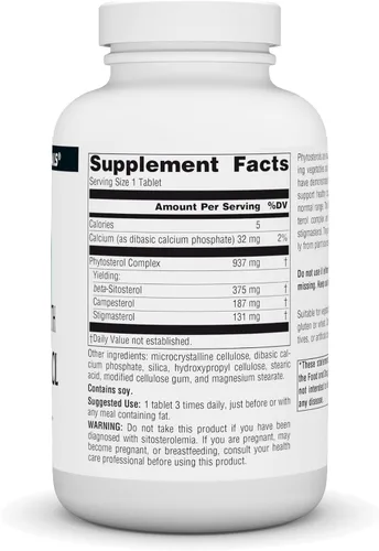 Vista 2 de Source Naturals Mega Strength Beta Sitosterol 375mg - 120 Tabletas