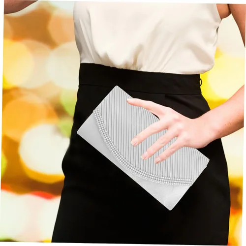 Vista 9 de LIFKOME Bolso de noche para mujer, bolso de mano de moda con cadena para bolsos de mujer