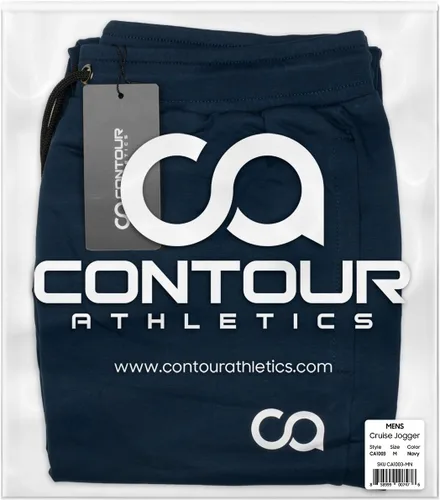 Vista 3 de Contour - Pantalones deportivos para hombre con cremallera y bolsillos, pantalones deportivos de crucero para hombre, pantalones deportivos