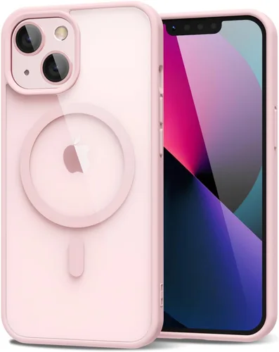 Vista 142 de oakxco Funda magnética transparente compatible con Magsafe, bonita funda delgada y transparente de poliuretano termoplástico no amarillenta, carcasa