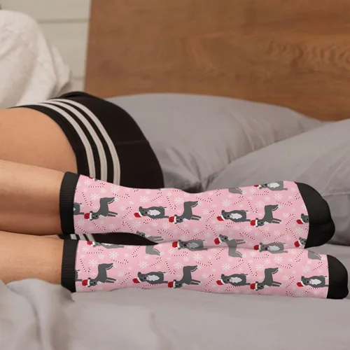 Vista 6 de HYEECR Calcetines casuales para fiesta de esqueletos bailarines, Halloween, divertidos, novedosos, calcetines de tubo para hombres y mujeres