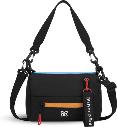 Vista 39 de Sherpani Skye - Bolso cruzado pequeño, de nailon, ligero, para mujer, con protección RFID
