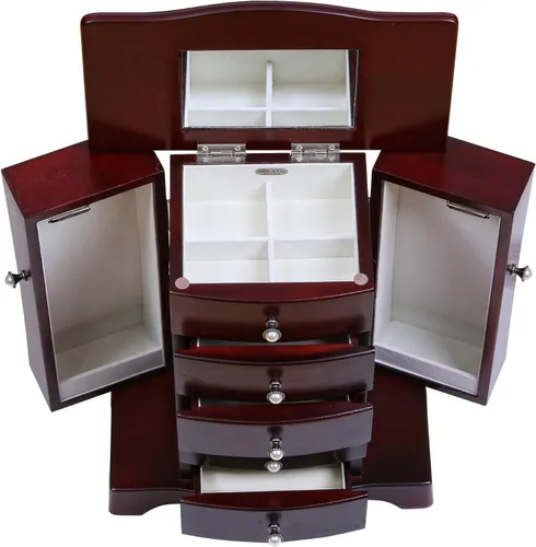 Vista 2 de Mele & Co. Bette - Joyero de madera para anillos, collares y pendientes