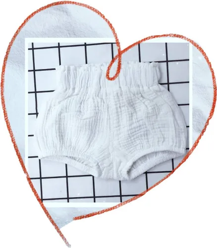Vista 6 de LOOLY Paquete de 3 pantalones cortos unisex de mezcla de lino y algodón para bebés y niños