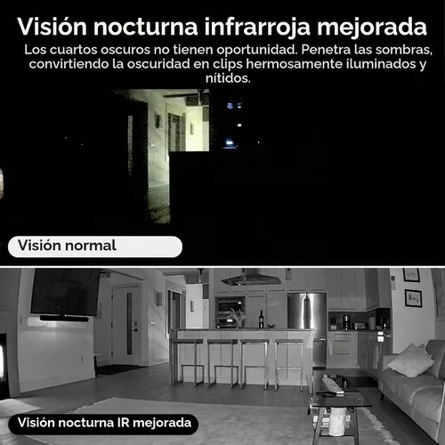 Vista 4 de WYZE Cam Pan para interiores, paquete de 2, seguimiento de movimiento AI