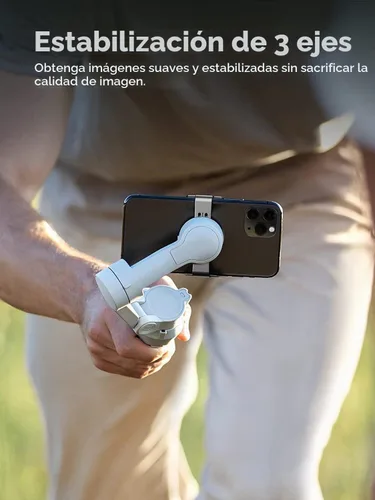 Vista 3 de DJI OM 4 SE - Estabilizador de cardán para smartphone de 3 ejes con trípode, diseño magnético, portátil y plegable, ActiveTrack 3.0, modo historia