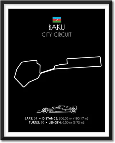 Vista 16 de Custom Car Posters Póster hecho a mano compatible con Autodromo Enzo e Dino Ferrari (Imola, Italia), póster de pista de carreras diseñado