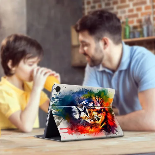 Vista 117 de Funda para tablet Kindle Fire 7 2019/2017 lanzamiento 9ª/7ª generación 7 pulgadas, ligera, protectora de piel sintética, cubierta inteligente
