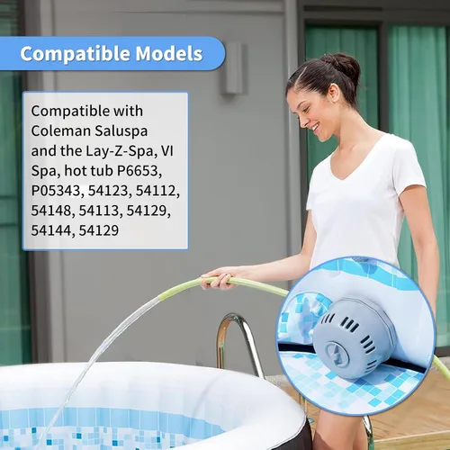 Vista 4 de Pieza de repuesto para bañera de hidromasaje P05343, soporte para cartucho de filtro P6653 compatible con Best Way Cole man SaluSpa, soporte