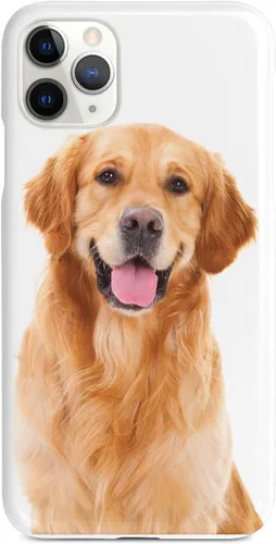 Vista 8 de Inspired Cases - Compatible con iPhone Xs Max - Funda protectora con textura 3D para Apple iPhone Xs Max - Golden Retriever